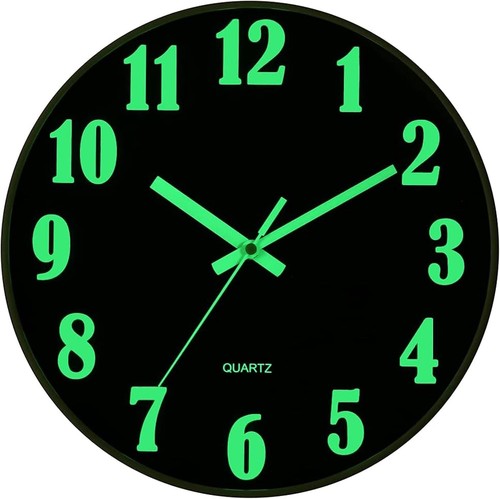 Orologio parete glow in - orologio,