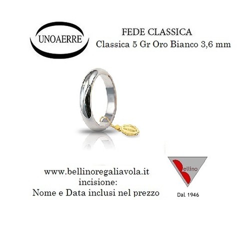 Fede nuziale unoaerre gr - unoaerre, 5