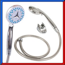 Kit Doccino Soffione Doccetta Doccia + Tubo Flessibile + Staffa per Bagno Vasca