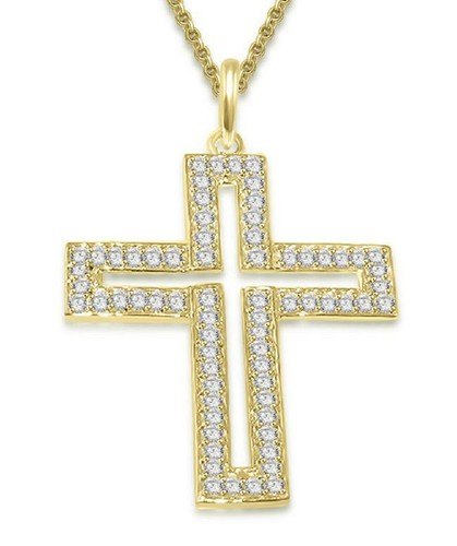 Collana con ciondolo croce