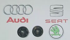 Tappi Grigio Metallizzato Verniciati AUDI copriBULLONI RUOTE Chiave17 Leggi