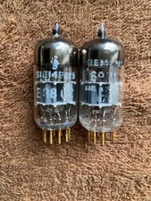 1960/s 2 x matched e88cc 6922 nos new Siemens A6 code 