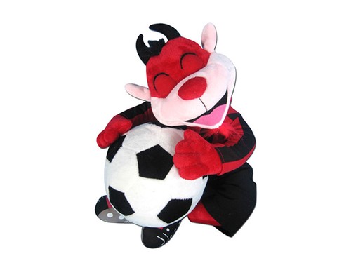 Peluche rosso nero 033284 - rosso/nero,