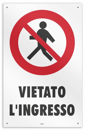 Cartello alluminio 30x20 - cartello,