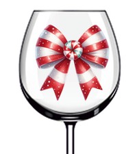 12x Rosso Bianco Natale Canna