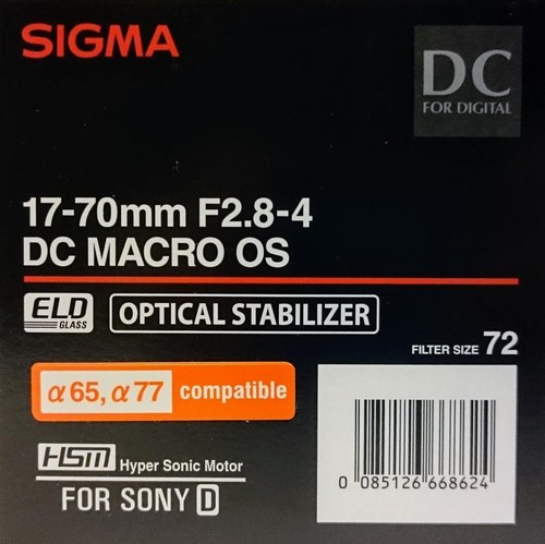 Sigma 4 dc macro - sigma, os