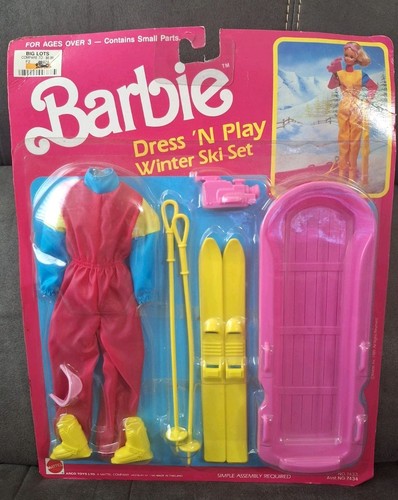 Vintage 1989 barbie dress n - barbie, 'n