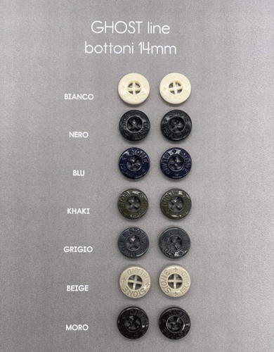 Bottoni plastica 14mm stone - bottoni,