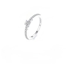 Anello Con Dianate moissanite