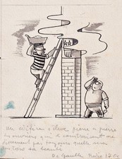 Operaio Cantiere Caricatura