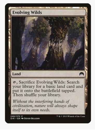 Evolving wilds mtg - evolving, (foil)