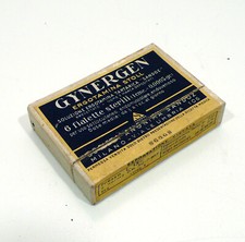 Gynergen ergotamina stoll Sandoz scatola vuota anni 30  molto rara vintage v462
