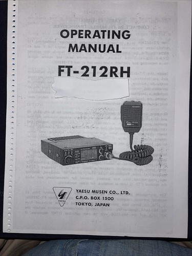 Yaesu 212rh manuale - ft-212rh,