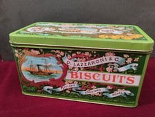 Scatola di LATTA Lazzaroni Biscuits Saronno Riproduzione dell'Originale del 1888