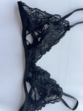 Bralette sexy pizzo nero