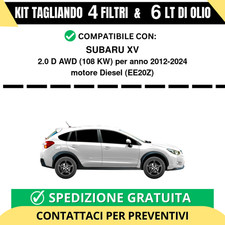 Tagliando per SUBARU XV 2.0 D AWD 108 kw Diesel 2012-2024 - 6 Lt di olio + 4 ...