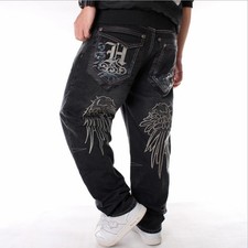 Jeans uomo hip hop denim