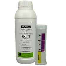 IPOMAX + IPOCLORIMETRO DA 100 ML (KG. 1 IPOCLORITO DI SODIO AL 14-15% )