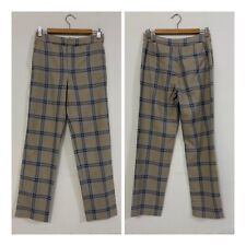 MASSIMO DUTTI Pantalone beige fantasia quadri tartan Tg EUR 36