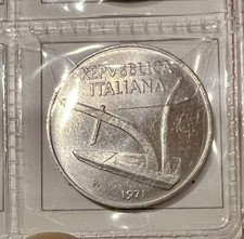 10 Lire del 1971 REPUBBLICA ITALIANA Spighe e aratro