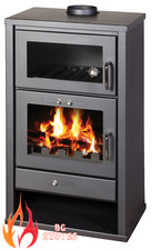 Stufa multicombustibile EEK A caldaia acqua grande forno Triumph FB21 grande camino