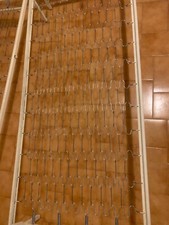 reti letto singole in ferro bianco, usate ma in buono stato