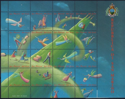 2001 san marino natale mnh - 2001,