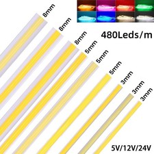 Striscia LED COB 2-5 M 12 V 24