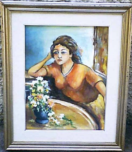 Amatucci donna e fiori - -,