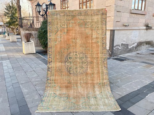 Tappeto vintage turco oushak - vintage,