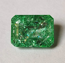 7,95 ct. pietra preziosa sfusa AAA taglio smeraldo colombiano verde naturale ...
