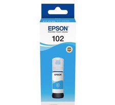 Epson 102 Flacone Inchiostro da 70 ml per Stampanti EcoTank - Colore CIANO