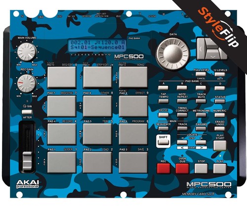 Akai mpc 500 blu mimetico - mpc-500, |