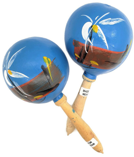 Maracas blu vero legno - vero,