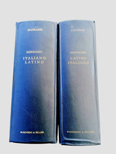 DIZIONARIO DUE VOLUMI LATINO-ITALIANO   ITALIANO-LATINO  BADELLINO Rosemberg    