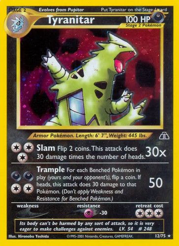 Tyranitar pokemon - -, 12/75