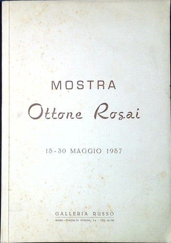Ottone rosai pittore di - rosai.,