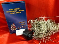 Tenda luci luminosa Natale cascata con telecomando 405 led / mt.  2x2