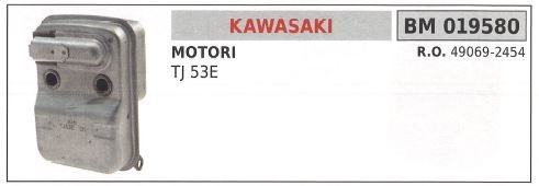 Marmitta kawasaki tagliasiepe - marmitta,