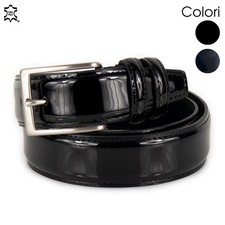 Cintura Uomo Vernice Lucida