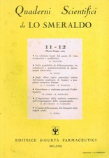 Quaderni Scientifici de lo Smeraldo. . Eugenio Bertuetti, Direttore. 1952. .