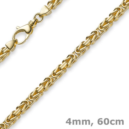 Collana catena 4mm in oro - a,