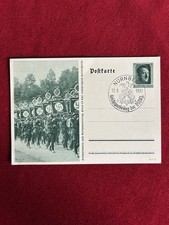 WW2 Cartolina Propaganda Tedesca parata NSDAP WWII