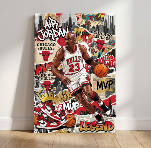 Quadro pop art graffiti nba - quadro,