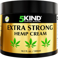 5Kind Alla Canapa Extra Forte Crema 300ml, Sollievo Muscolare Ginocchia Schiena