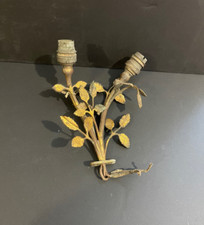 Luminaire vintage bronze doré