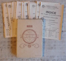 Indice carte d'Italia Touring Club Italiano cartella indici dal foglio 16 al 31
