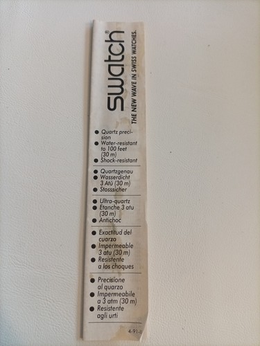Swatch gz126 libretto - swatch,