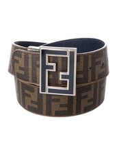 Fendi Zucca Logo Print Belt