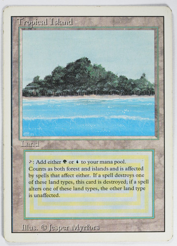 Tropical island dual land - island,